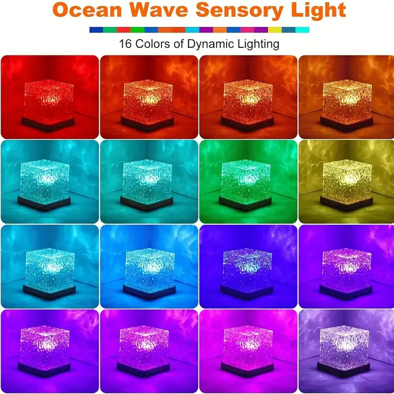 Ocean Wave Water Lamp Ripple Night Light