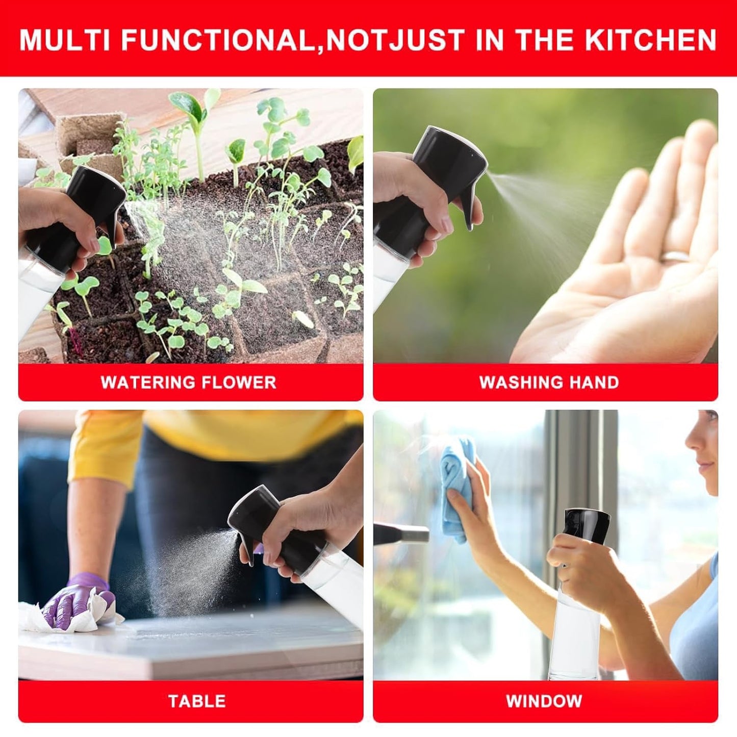 Glass oil Spray Dispenser