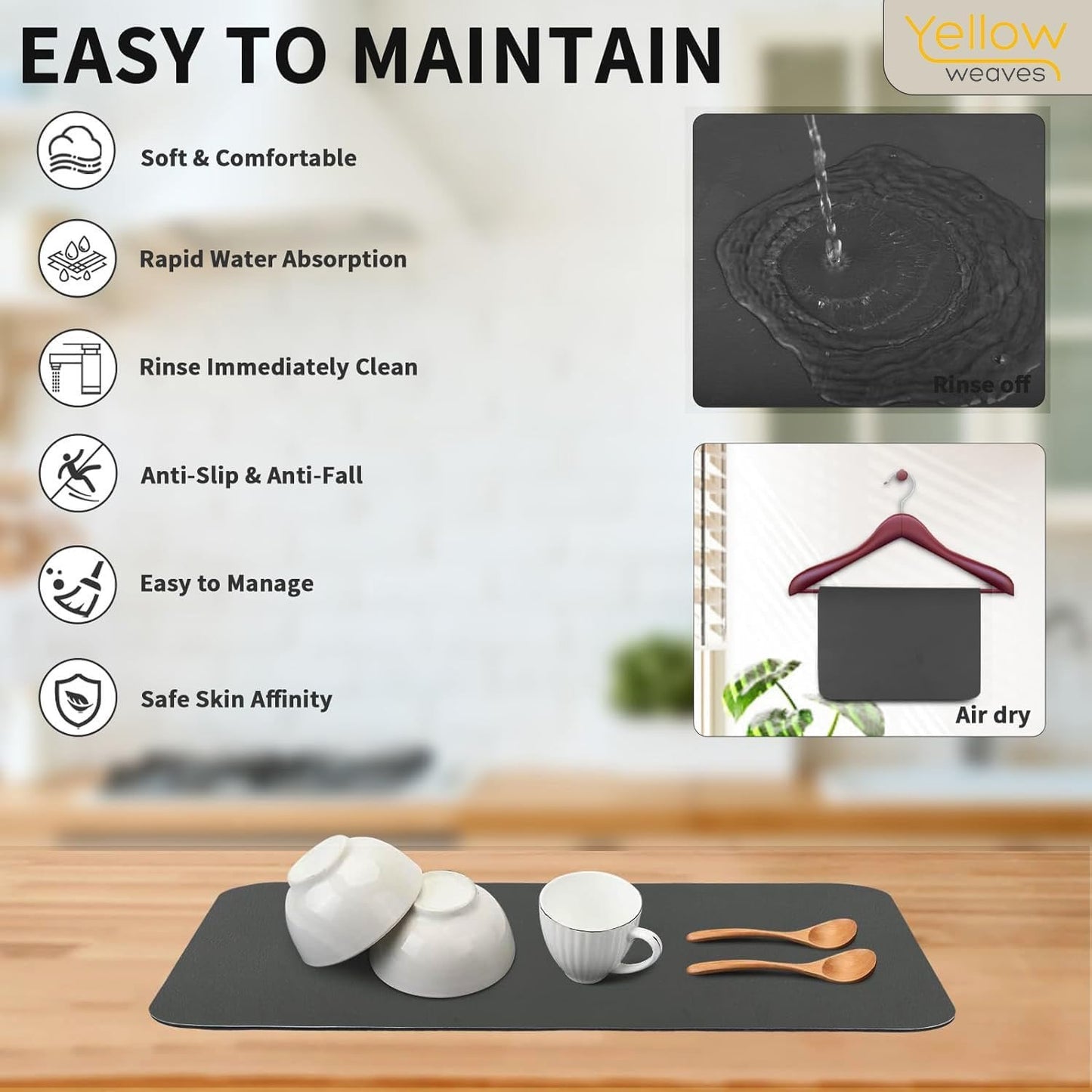 Dish Drying mat for Kitchen