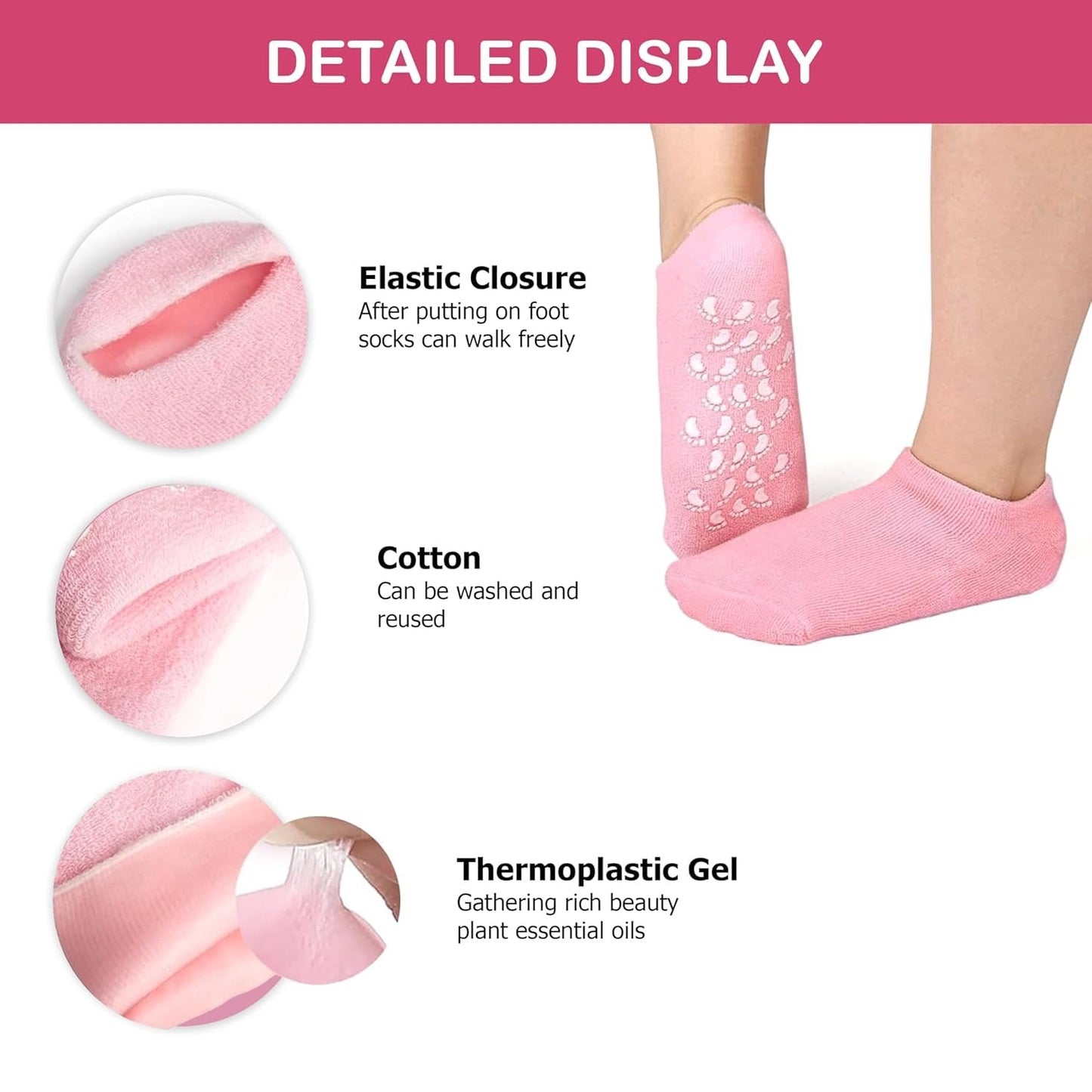 Silicone Gel Spa Socks