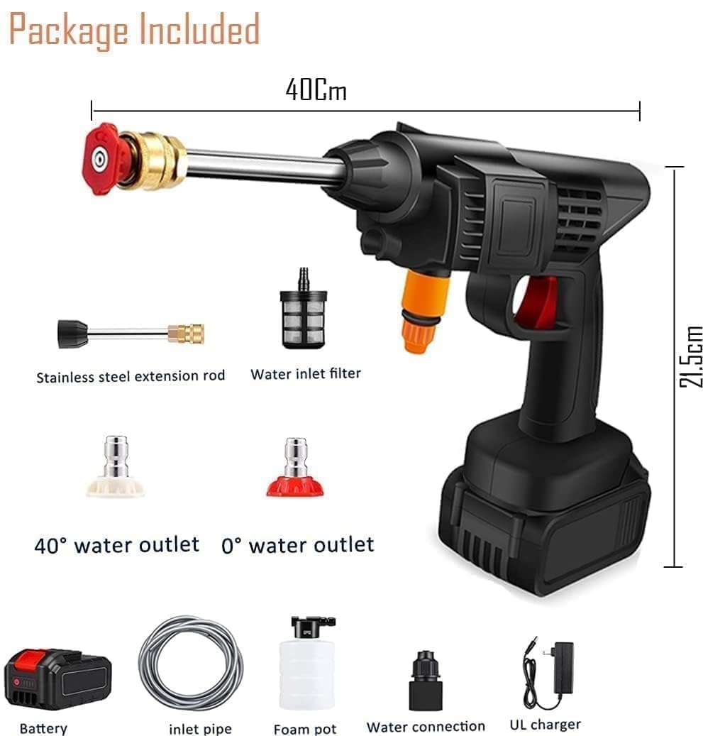 Cordless Portable Wireless Pressure Washer Gun