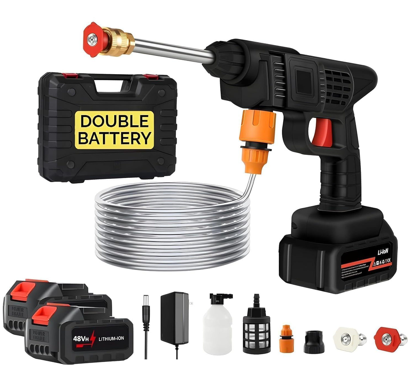 Cordless Portable Wireless Pressure Washer Gun