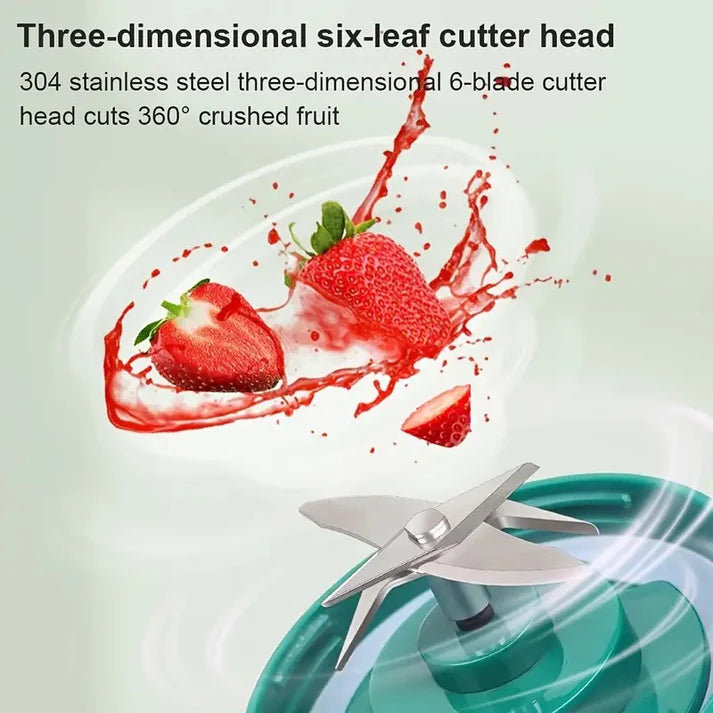 Portable 6 Blade Juicer - 2 USB