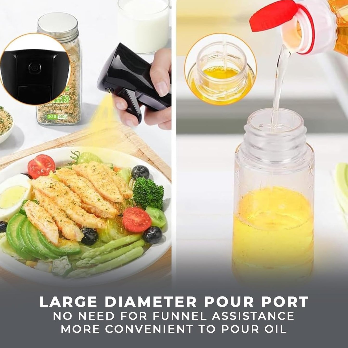 Glass oil Spray Dispenser